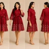 floral embroidered frock for women